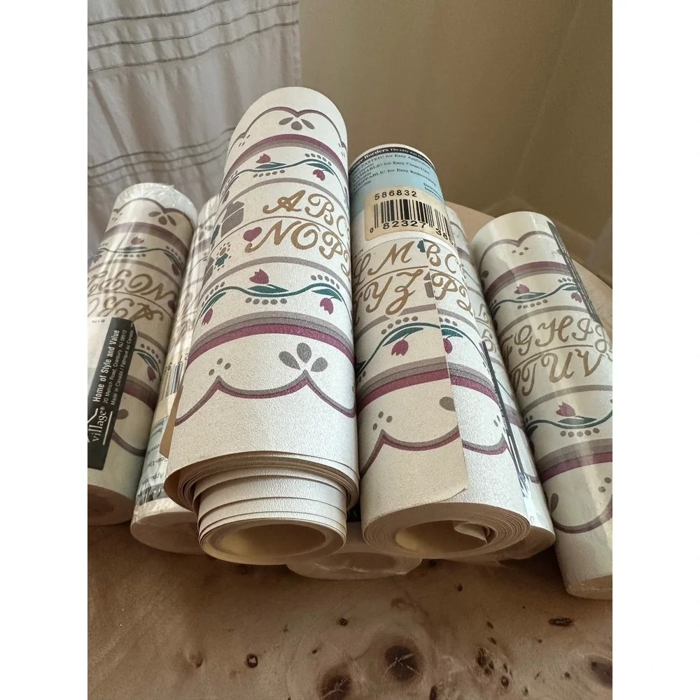 Village Borders Wallpaper Border Country Alphabet House 5 Rolls B-174 586832 NEW
